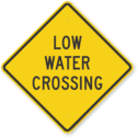 Low Water Crossing señal