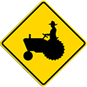 señal Tractor Crossing